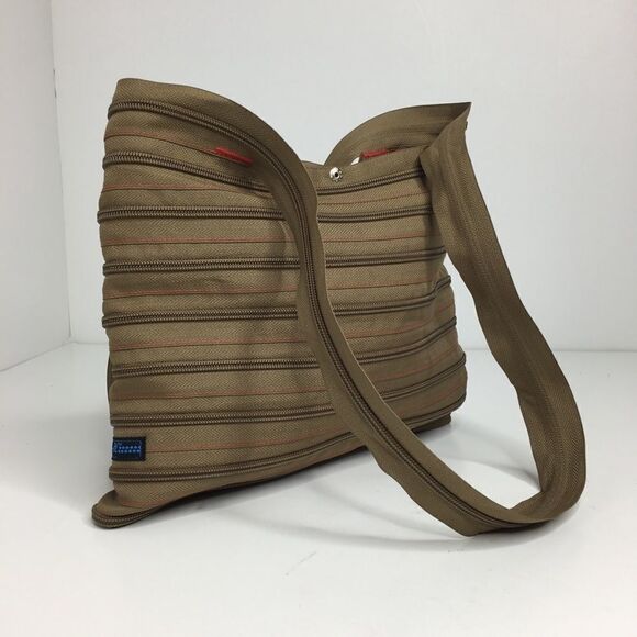 ZipIt mini shoulder bag Purse Olive Green - Picture 1 of 5